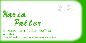 maria paller business card
